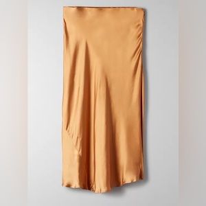 ARITZIA CARAMEL SLIP SKIRT
